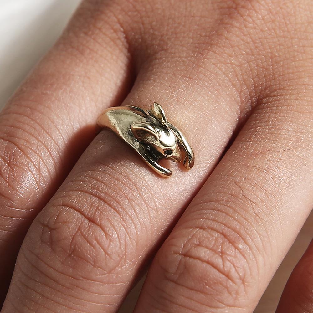 Новое популярное кольцо для мыши из сплава с регулируемым кольцом в виде животного в Европе и Америке