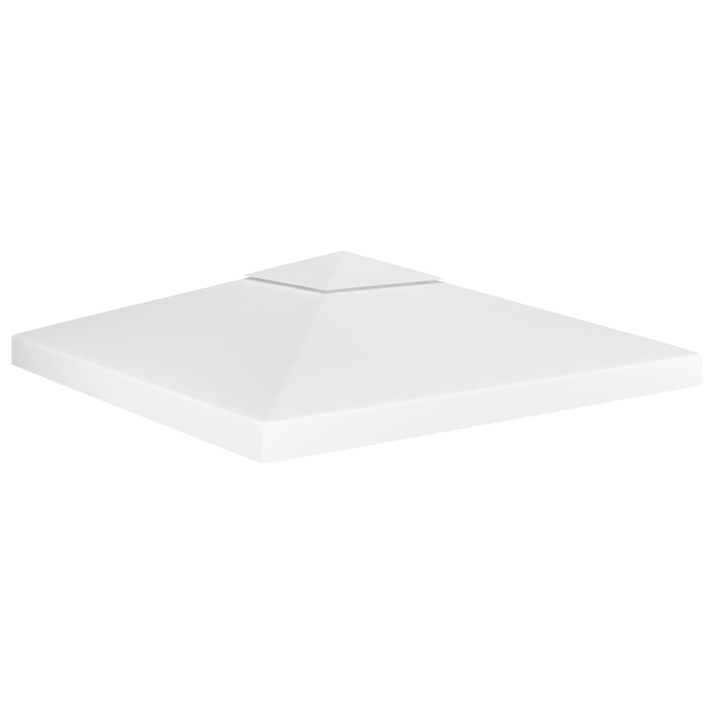 Pavilion Roof Cover with Chimney Opening 310 g m² 3 x 3 m White