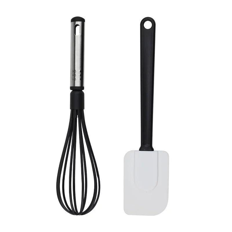 Set de 25 utensilios de cocina de silicona antiadherente para cocinar y hornear