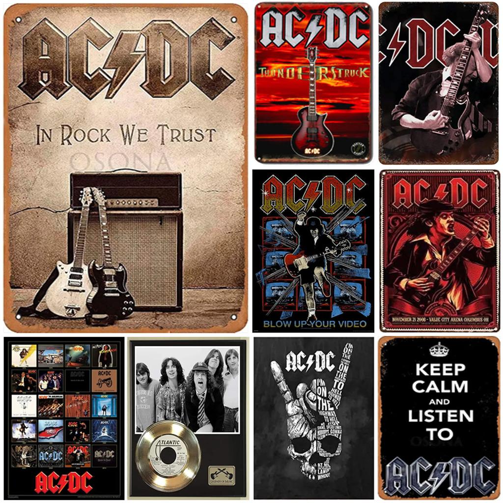Металлические таблички Rock Roll Metal с изображениями групп, настенное украшение, плакат в винтажном стиле, Железная живопись для мужской комнаты, домашнего кафе, садового клуба, бара