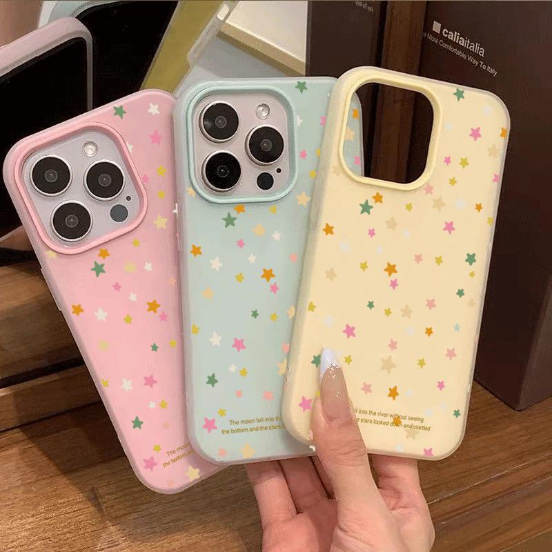 Милый разноцветный чехол для телефона со звездами для Xiaomi Redmi Note 15 14 13 12 11 10 Pro Plus 4G 5G Redmi 14C 13C 4G Ударопрочный чехол