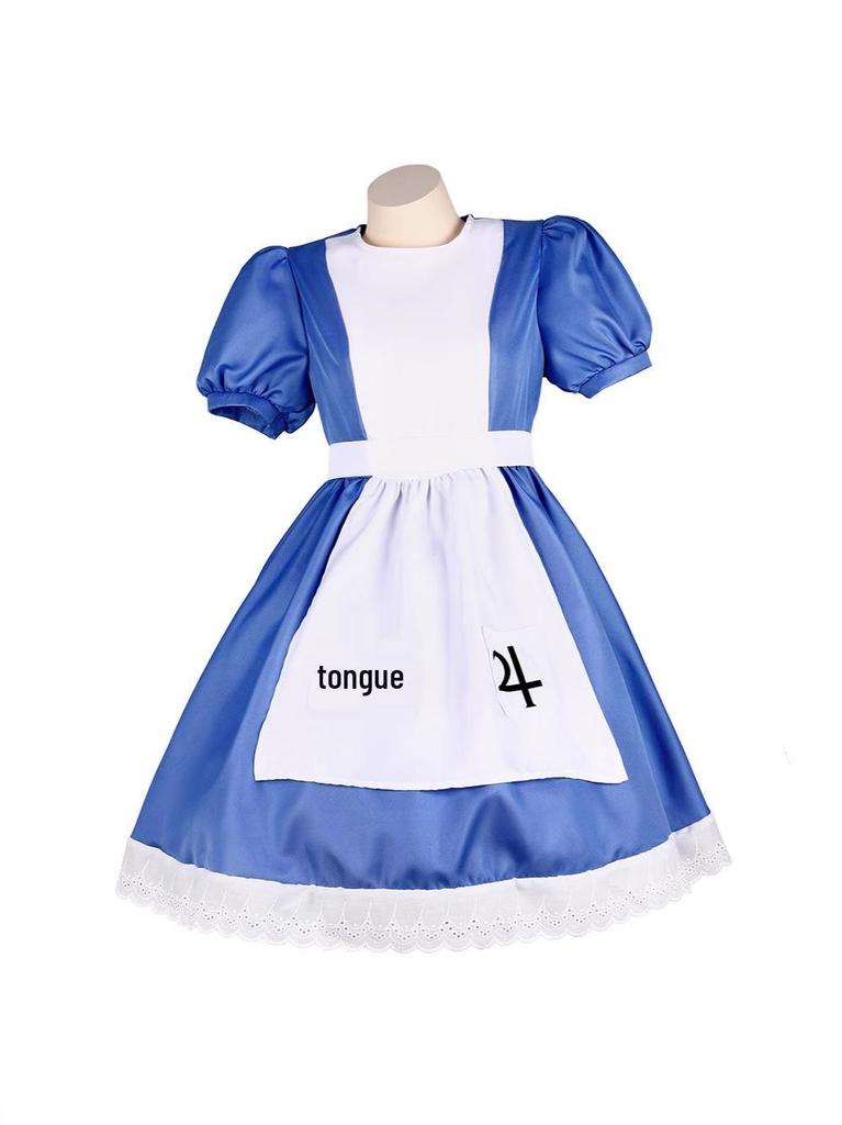 Alice Madness Returns Halloween Maid Lolita Costume - Royal Set