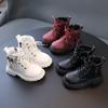 Autumn Ankle Boots Light Girl Platform Shoes Burgundy Beige Black Boys Short Boots Super Cozy Shoes