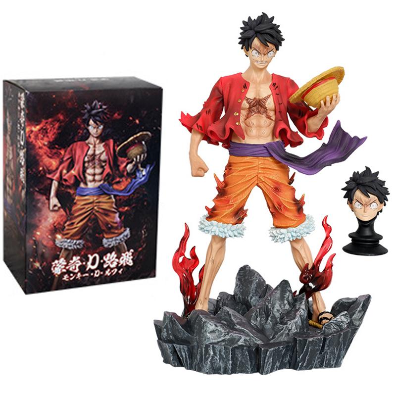 Аниме One Piece Фигурка Луффи Манки Д. Луффи Фигурки Манга Фигурка 24,5 см GK Статуя Модель Украшения Игрушки Подарок для Детей