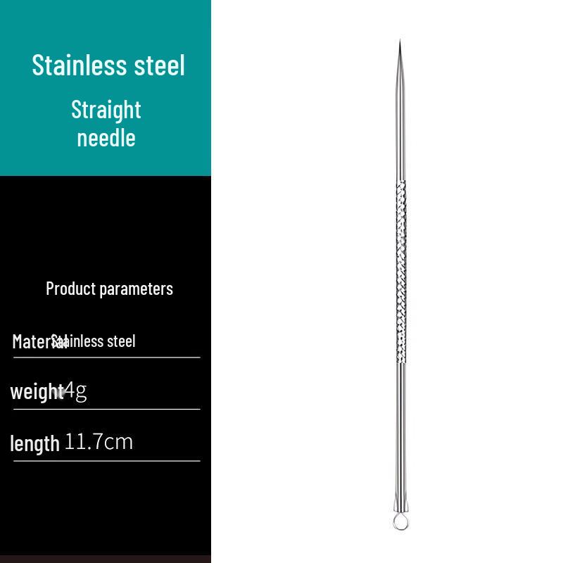 Ультратонкий набор для удаления черных точек: Пинцеты высокой точности, скребок для комедонов, бьюти-пик и инструменты-иглы от акне