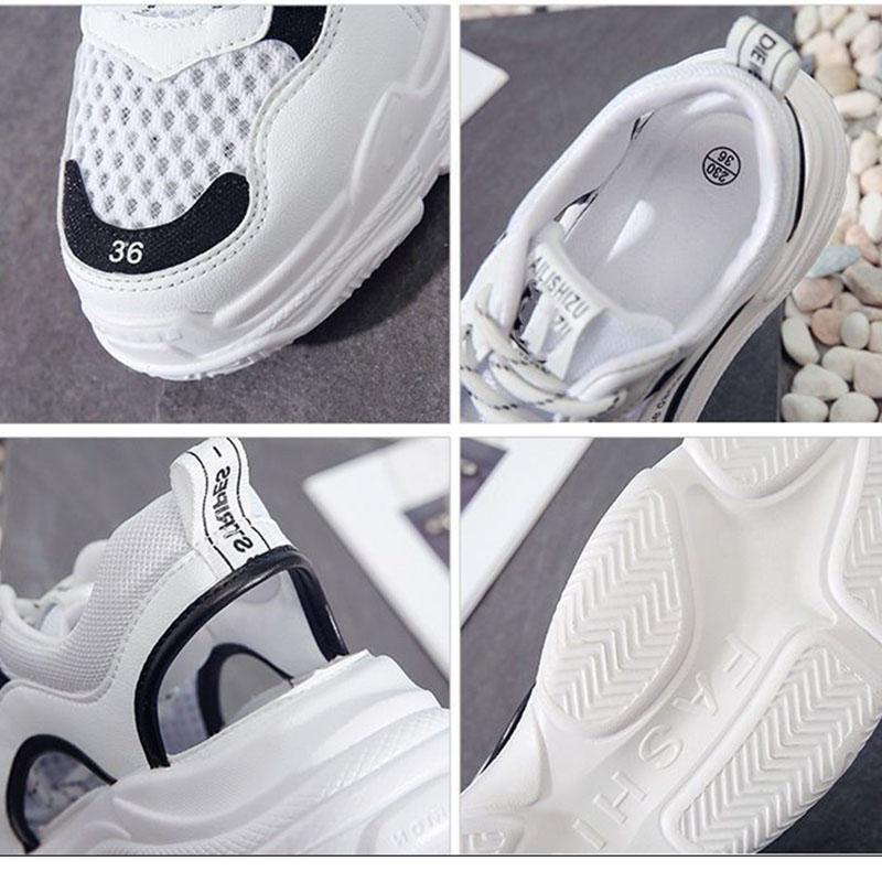 Обувь Студентки Корейская версия летних сандалий Модные туфли на плоской подошве Парная верхняя одежда Спортивная обувь