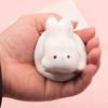 Slow Rebound Toy Comfortable Touch Cute Shape Soft Delicate Funny Entertainment TPR Little White Rabbit Decompression Toy for Children