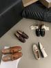 French Niche Mary Jane Shoes Retro Small Leather Shoes Flat Single Shoes Women'S Shoes Versatile Loafers
