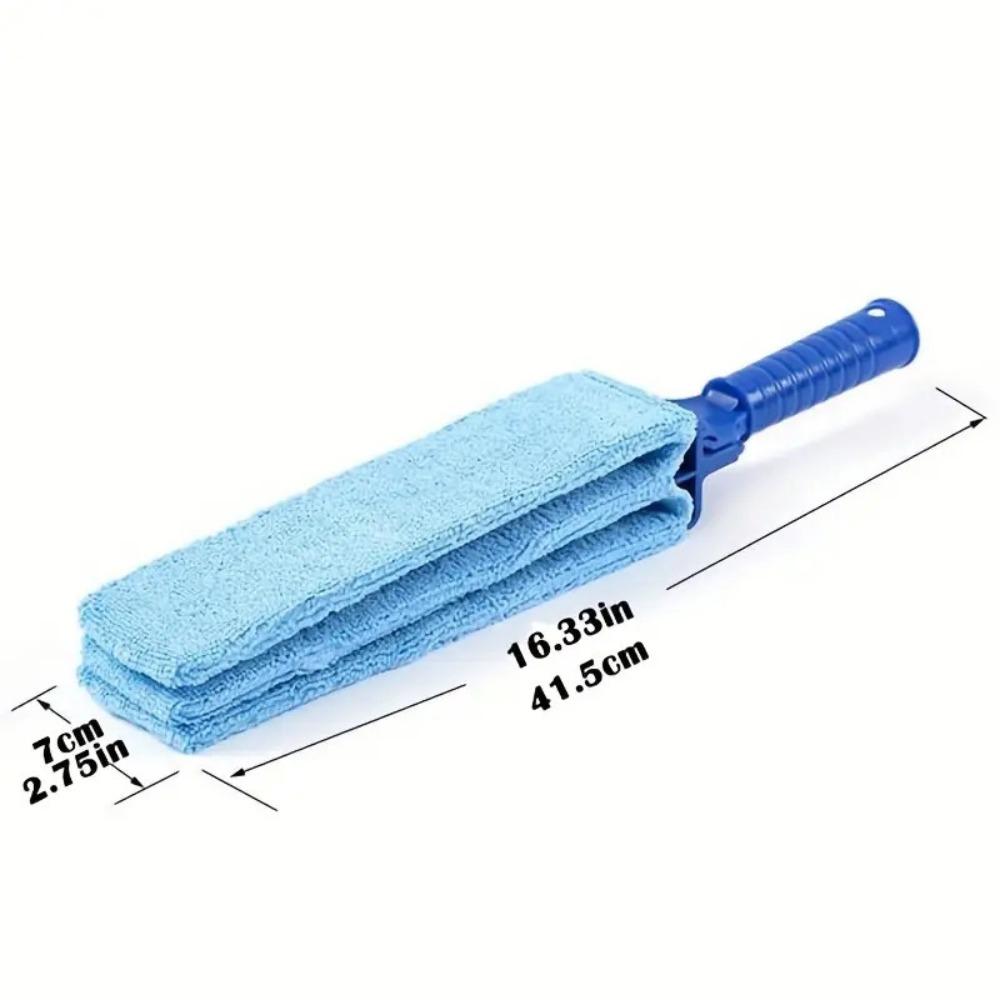 Blue Venetian Blind Cleaning Brush for Cleaning and Dust Removal, Air Conditioner Vent Dust Brush, Gap Cleaning Brush
