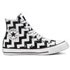 Converse Chuck Taylor All Star Glam Dunk Высокие кеды Удобные Нескользящие Легкие Высокие эспадрильи Женские Черно-белые