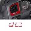 2PCS Real Carbon Fiber Car Side Air Vent Outlet Panel Frame Sticker For Volkswagen Golf 7 2014-2019 Car Interior Accessories