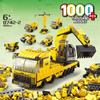 6IN1 Building Blocks Toys Engineering Truck Toy for Kids Bulldozer Excavator Educational Toy for Kids 6+ Years Old Children Birthday Gifts