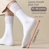 Men's Loose-Fit Lightweight Cotton Long Socks for Seniors, Plus-Size, Thin, Mid-Calf, Spring/Summer