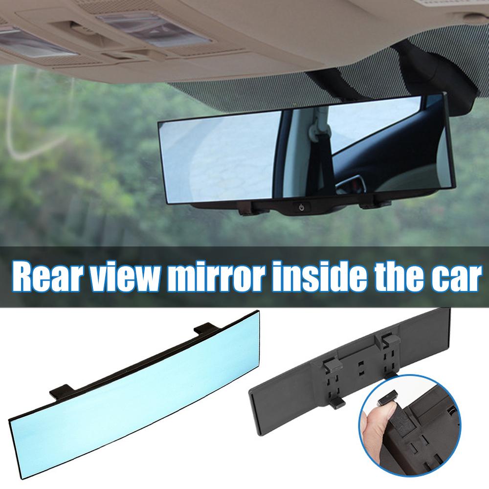 Universal Anti Glare Wide Angle Convex Rearview Mirror Car Interior Rear View Baby Child Seat Watch Blue Sun Visor Goggle Safety