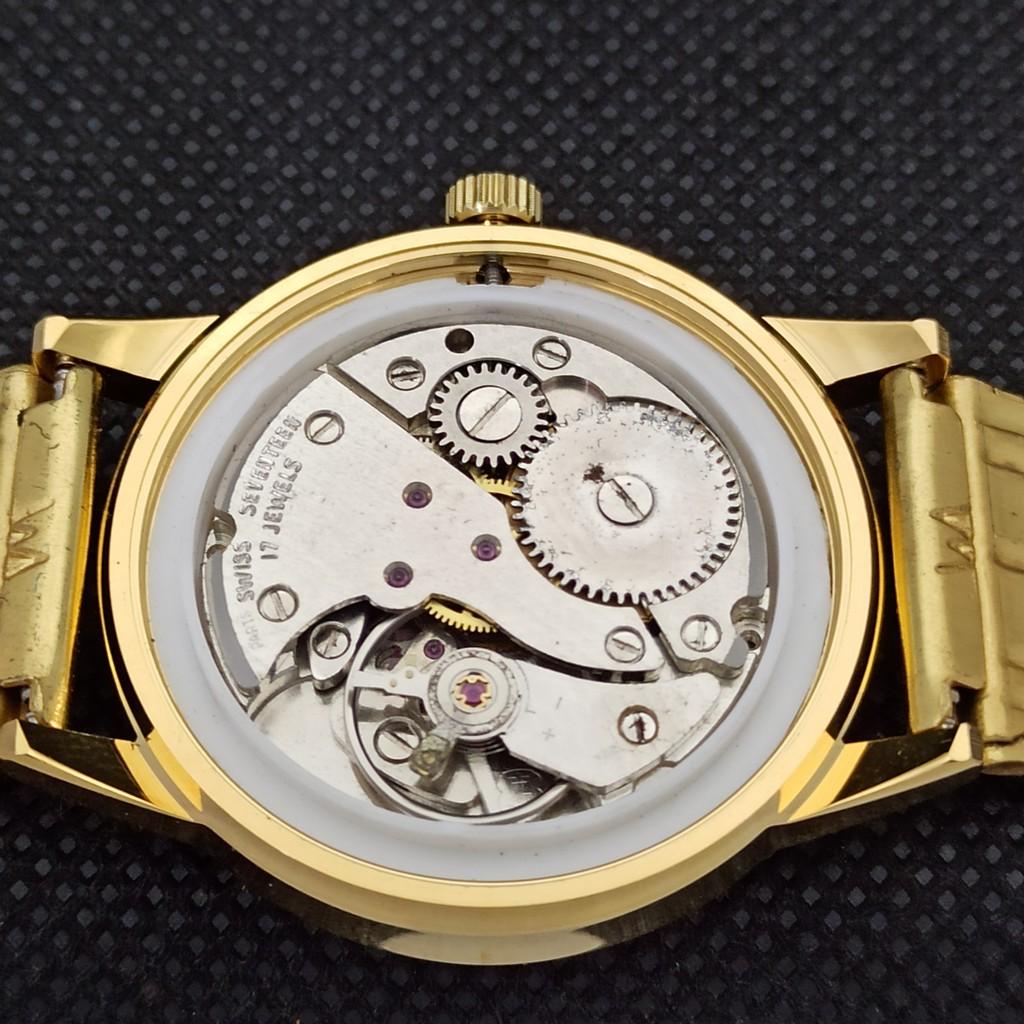 ВОССТАНОВЛЕННЫЕ ВИНТАЖНЫЕ МУЖСКИЕ ЧАСЫ MONTINE OF SWITZERLAND 17J С ПОЗОЛОЧЕННЫМ КАЧЕСТВОМ a285407-5