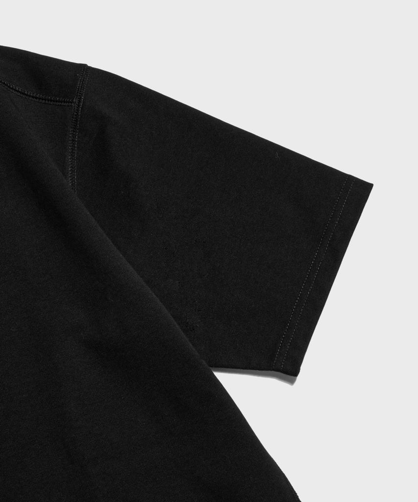Beulonseun 10,6 унций Хлопковая футболка-henley с коротким рукавом Черная