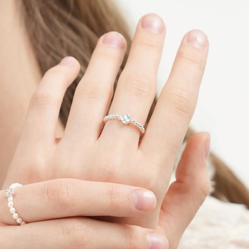 Серебряное кольцо Bonbeau Mini Motif с шариком, 2 мм