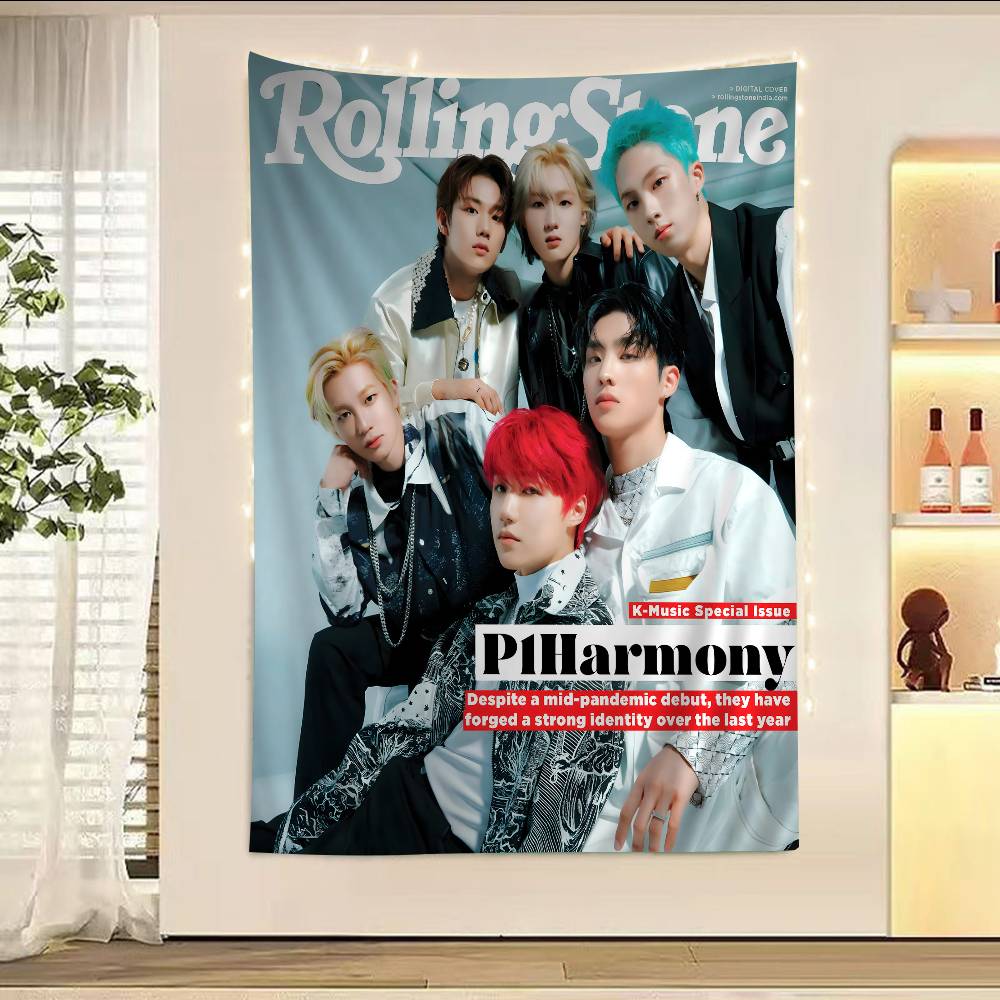 PP1Гармония KPOP Мультяшный Подвесной Богемный Гобелен Подвесной Таро Хиппи Настенные Ковры Общежитие Японский Гобелен