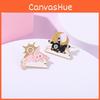 Adorable Anime Cartoon Couple Brooches Unique Animal Design Fashionable Accessories