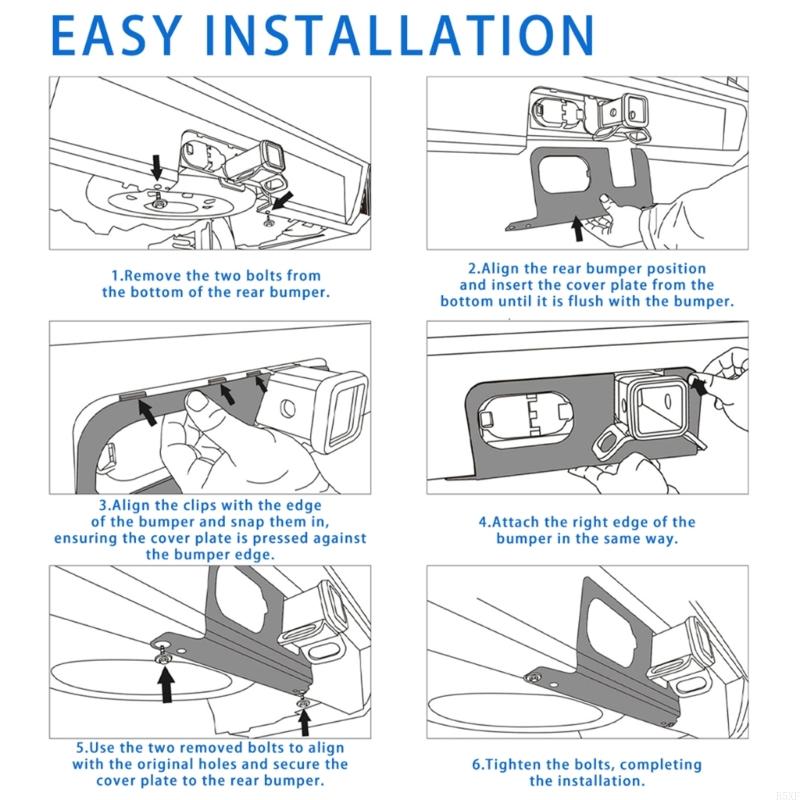 2025 New ABS Pickup Hitch Protector Cover Easy Installation for 2022-2025 4/7Pin