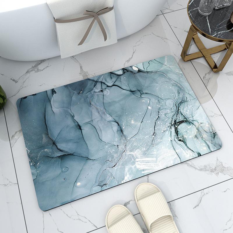 Коврик для ванной комнаты с эффектом абсорбции и диатомита, быстросохнущий, противоскользящий