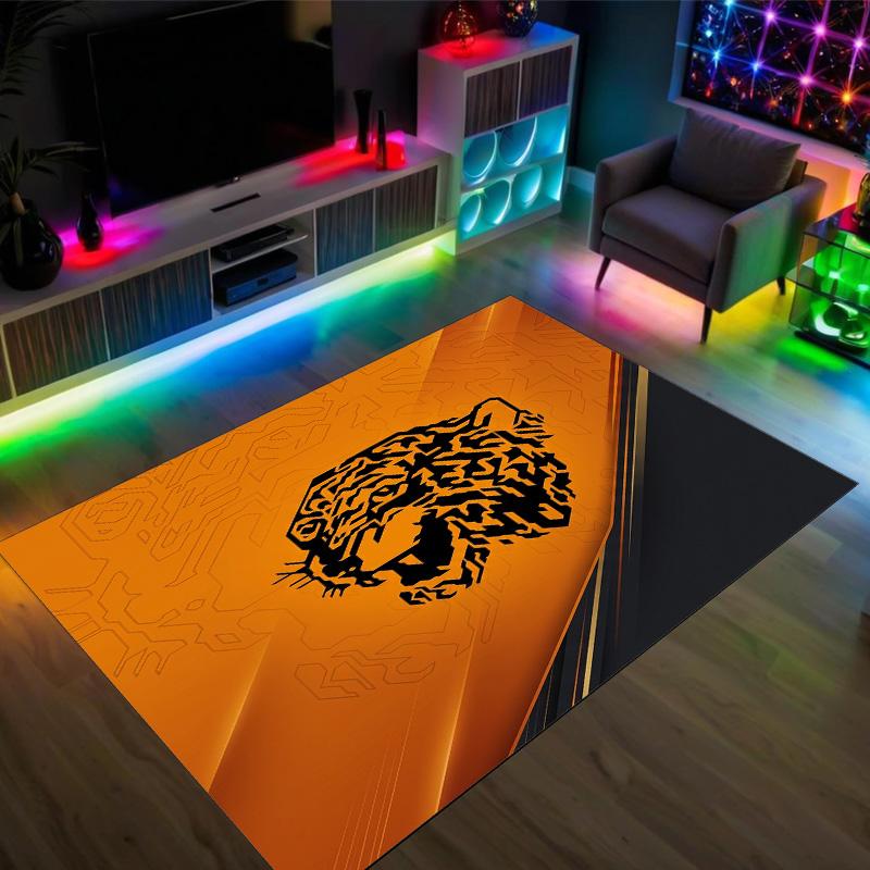Hull FC Design Crystal Velvet Carpet Cozy Non?Slip Printed Rug For Bedroom Living Room Entrance