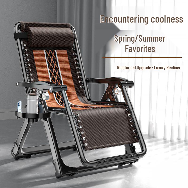 Reclining Office & Nap Chair: Adjustable Backrest for Home, Beach, and Relaxation