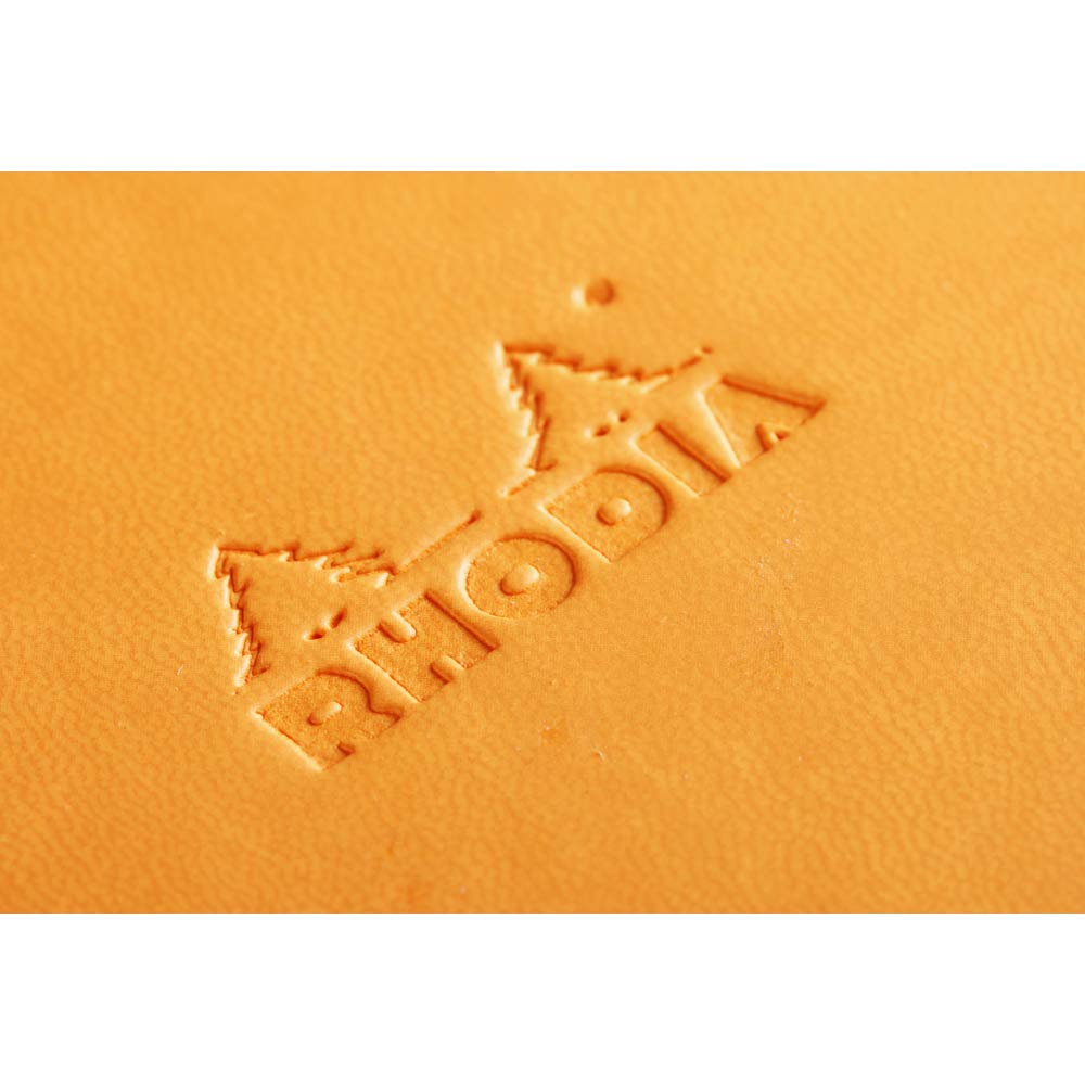 Rhodia WEBNOTEBOOK Landscape Notebook, A5, Dot Ruled, Orange, Cf118048