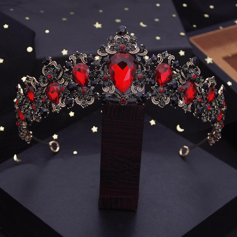 Baroque Crystal Wedding Crown Royal Queen Bridal Tiaras Hair Jewelry Brides Diadem for Women Prom Crown Headbands