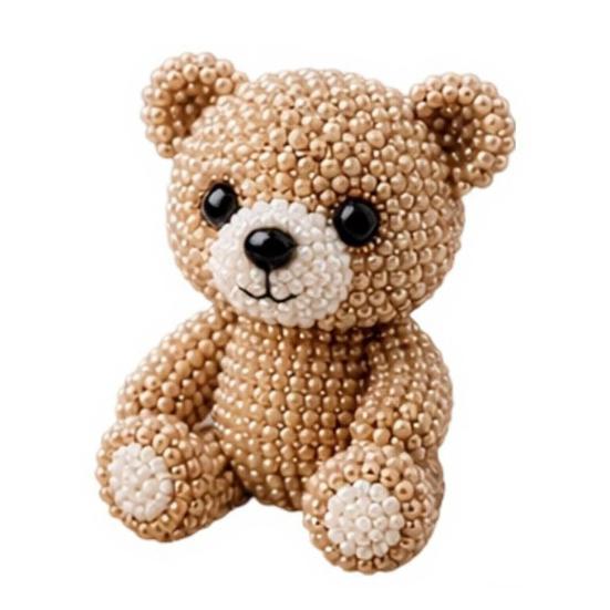 DIY Animal Beading Kit Tiny 3D Beaded Animal Craft Set Cute Animal Bead
