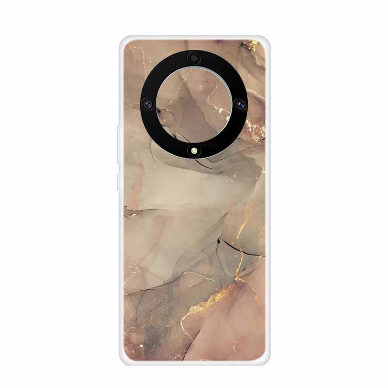 For Honor Magic 5 Lite 5G Cases 6.67" Marble Clear Soft TPU Silicone Back Covers for Huawei Honor Magic5 Lite Transparent Coque