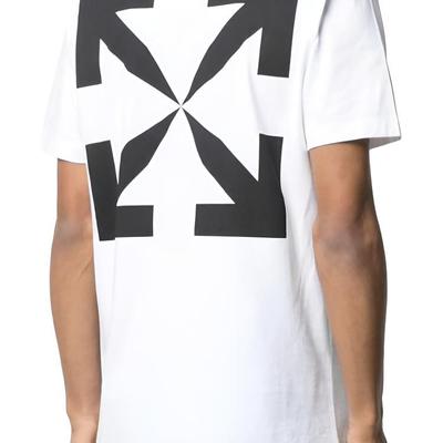 OFF WHITE Футболки Мужские Белые С Круглым Вырезом Умеренные OMAA027R21JER0020110WHITE