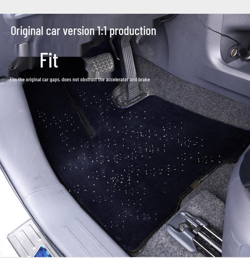 Коврики в салон Toyota Sienna/Grand Highlander 21-25 'Звездное небо' - Полное покрытие среднего ряда