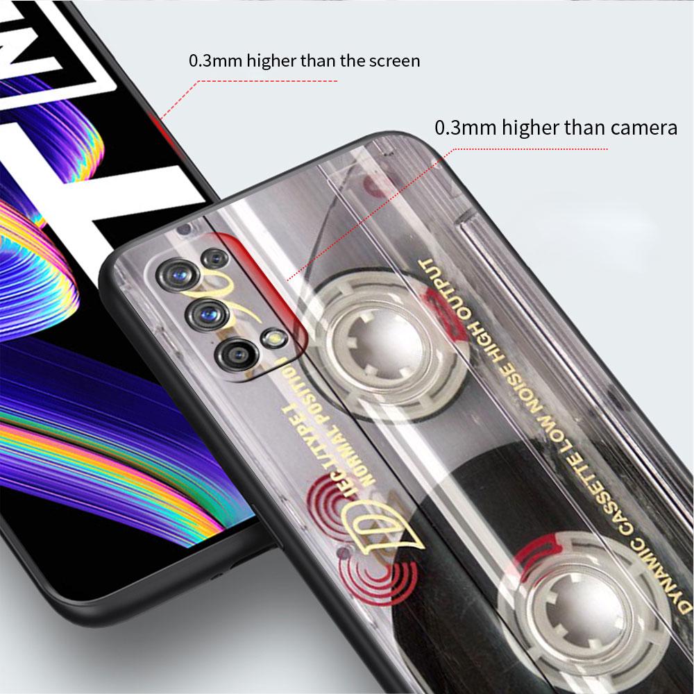 Magnetic Radio Tape Cassette Case For Realme 8 C21y GT Neo 2 3 8i C21 7 C11 6 C12 C35 C3 GT 9 Pro C12 Silicone TPU Phone Cover