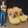 Soft-soled Shoes Half-slippers New Style Shoes, One-foot Inward-increasing and Flip-top Slippers