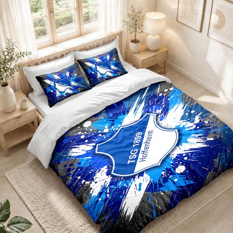 Bedding Set 1 Duvet Cover 2 Pillowcases TSG Hoffenheim FC Print Bedroom Home Decoration