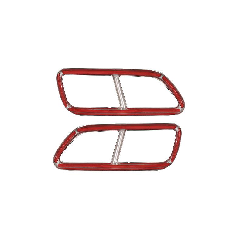 Для Volvo XC60 2018 Нержавеющая сталь 2 шт. Серебристый автомобильный хвостовой глушитель Выходная крышка выхлопной трубы Защитная крышка