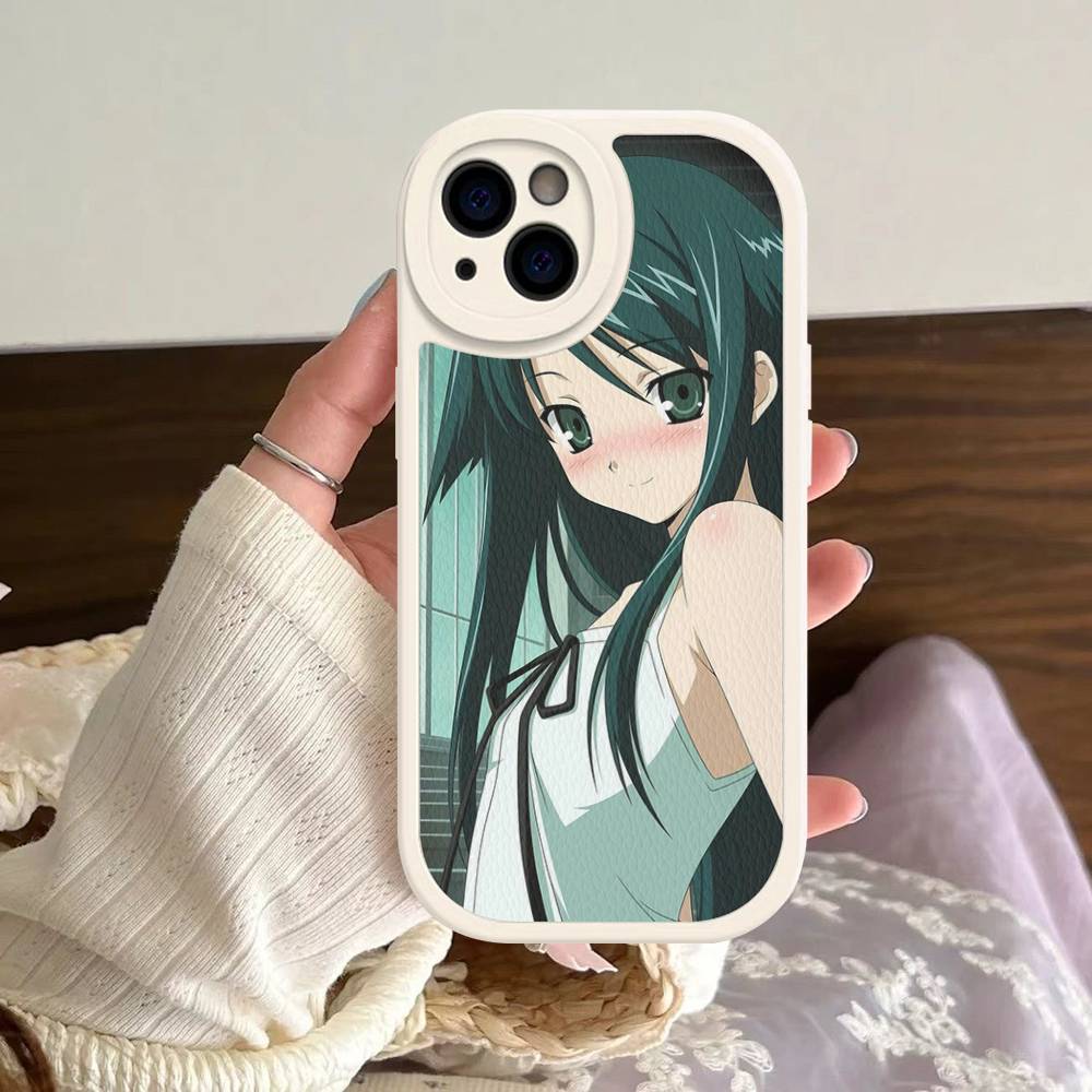 Чехол для телефона с изображением игры Horror Saya No Uta для iPhone 16 15 14 13 12 11 Pro Max Plus Кожаный Мягкий Чехол