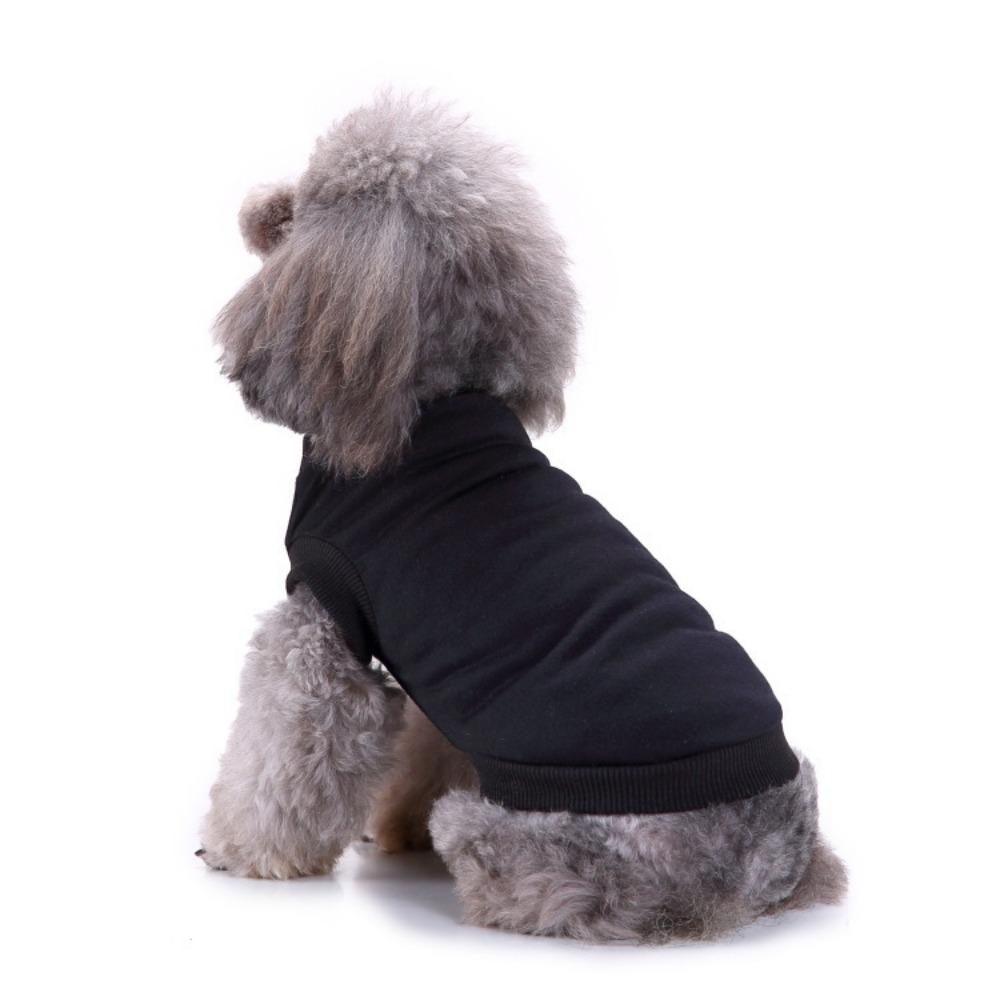 Spring Thin Dog Solid Color Cotton Vest Pullover Hooded Short Sleeve Casual Small Teddy Pet Clothes