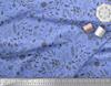 Soimoi Purple Poly Crepe Fabric Berries Leaves Decor Fabric Printed metre 42 Inch