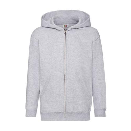 Fruit of the Loom Childrens/Kids Classic Heather Full Zip Hoodie