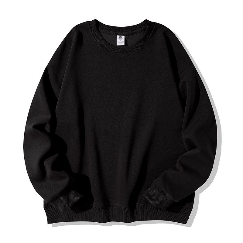 2026 Autumn Unisex 300g Cotton Round Neck Drop Shoulder Sweatshirt - Loose, Comfortable, and Skin-Friendly