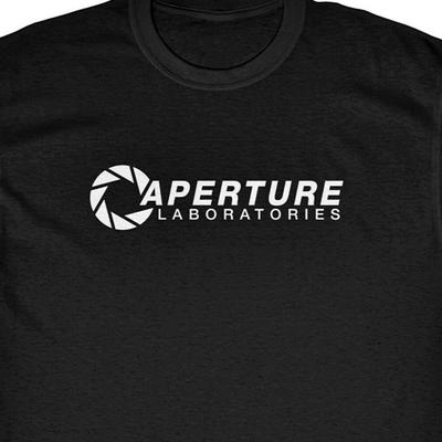 Футболка Aperture Laboratories половина портал жизнь видеоигры