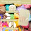 10PCS Multi-function Weaving Cards Loom Frame Knitted Toys New Wooden Knitting Tools