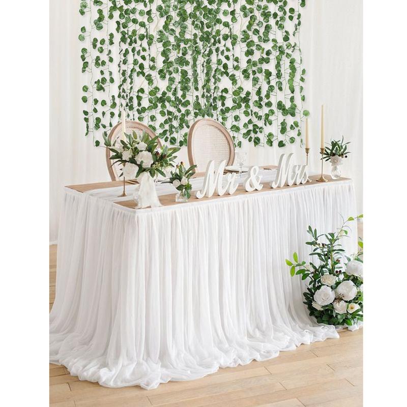 12 шт. 2,1 м искусственная гирлянда из листьев плюща, искусственные растения, имитация лозы, растения, листья винограда для дома, свадьбы, внутреннего и наружного украшения стола