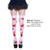 1 Pair Halloween Stockings Blood Stained Stretchy Women Fine Workmanship Bloody Over-knee Socks Party Costume