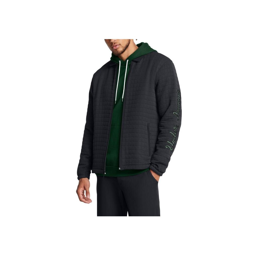 Under Armour Drive Goin Under однотонная куртка на молнии для мужчин, черная 1387134-001