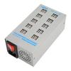 USB зарядная станция 75 Вт 20 портов USB зарядное устройство защита цепи USB зарядный концентратор 100‑240 В для