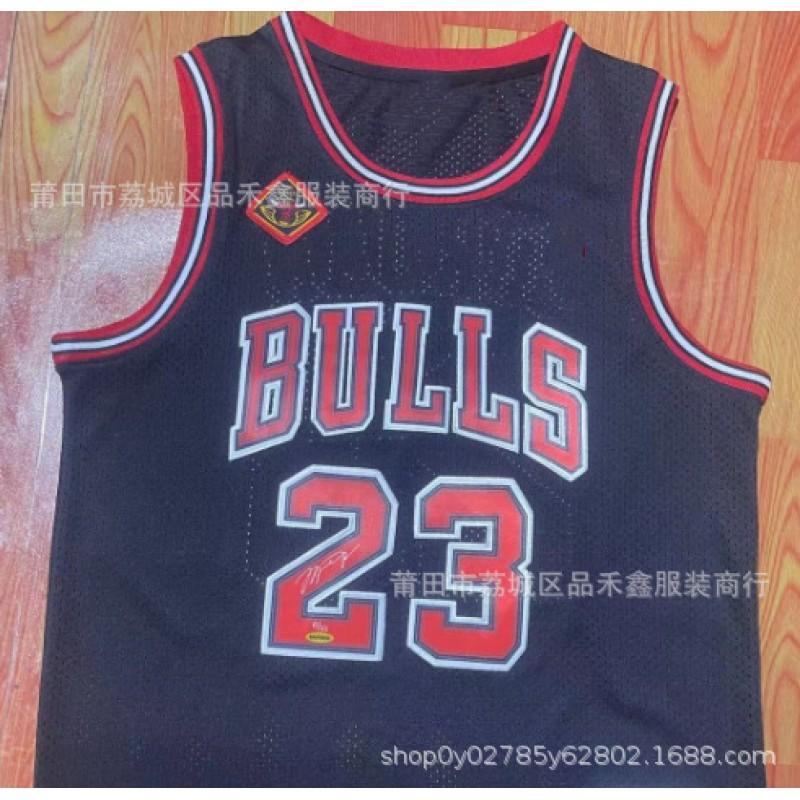 Chicago Bulls Basketball Jersey 23 Michael Jordan Inspired Embroidered Team Uniform Red White Championship Edition