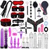 SacKnove  Soft Nylon Luxury 26pcs Alternative Set Implementos De Tied Gear Sex Toys Restraint Bondage Kit for Adult